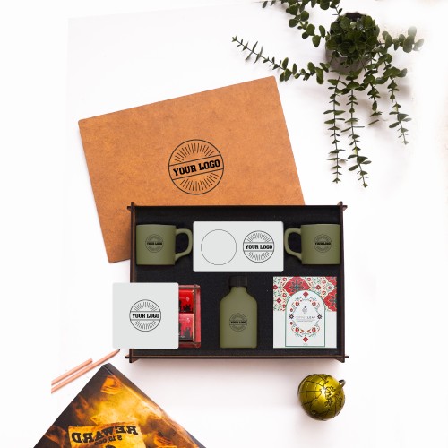 Ahşap Kutulu Hediye Seti 3626-16